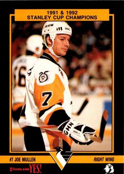 1992-93 Pittsburgh Penguins Police #6 Joe Mullen Front