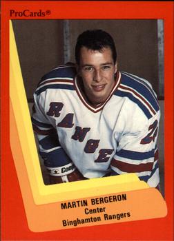 1990-91 ProCards AHL/IHL #17 Martin Bergeron Front