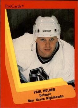 1990-91 ProCards AHL/IHL #431 Paul Holden Front