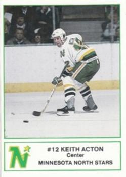 1985-86 7-Eleven Minnesota North Stars #10 Keith Acton Front