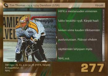 2002-03 Cardset Finland #277 Tim Thomas Back