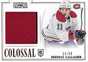 2013-14 Panini National Treasures - Colossal Jerseys #CO-BG Brendan Gallagher Front