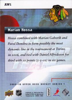 2009-10 Upper Deck - All World Team #AW1 Marian Hossa Back