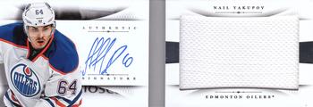 2013-14 Panini National Treasures - Rookie Jumbo Jerseys Booklet Autograph #RB-NY Nail Yakupov Front