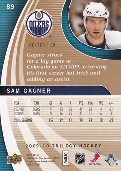 2009-10 Upper Deck Trilogy #89 Sam Gagner Back