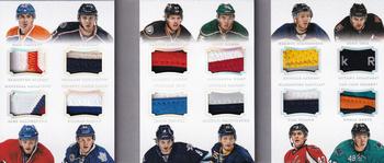 2013-14 Panini National Treasures - Sweeter by the Dozen Jerseys Prime #SD-RD1 Alex Galchenyuk / Cody Ceci / Hampus Lindholm / Jacob Trouba / Matt Dumba / Mikhail Grigorenko / Morgan Rielly / Nail Yakupov / Ryan Murray / Tom Wilson / Tomas Hertl / Zemgus Girgensons Front