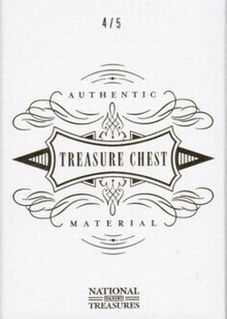 2013-14 Panini National Treasures - Treasure Chest Patch Booklet #TC-DRC Barkov / Galchenyuk / Raanta / Jenner / Gallagher / Hamilton / Forsberg / Andersen / Campbell / Trouba / Huberdeau / Schultz / Mazanec / Jones / Rielly / Yakupov / MacKinnon / Mrazek / Murphy / Monahan / Jones / Hertl / Nichushkin / Tarasenko Back