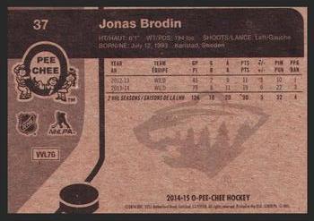2014-15 O-Pee-Chee - Retro #37 Jonas Brodin Back