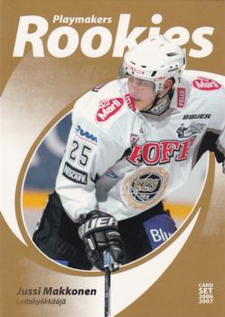 2006-07 Cardset Finland - Playmakers Rookies Gold #3 Jussi Makkonen Front