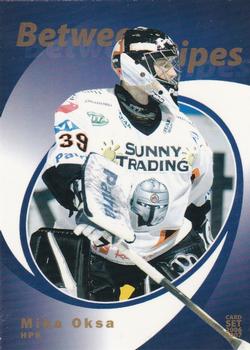 2006-07 Cardset Finland - Between the Pipes Gold #5 Mika Oksa Front