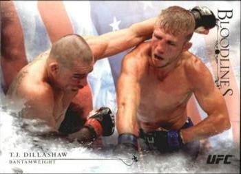 2014 Topps UFC Bloodlines - Flag #37 TJ Dillashaw Front