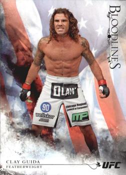 2014 Topps UFC Bloodlines - Flag #59 Clay Guida Front