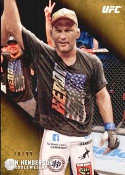 2015 Topps UFC Knockout - Gold #38 Dan Henderson Front