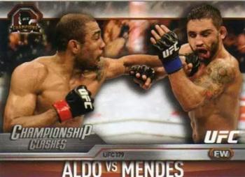 2015 Topps UFC Champions - Championship Clashes #CC-20 Chad Mendes / Jose Aldo Front
