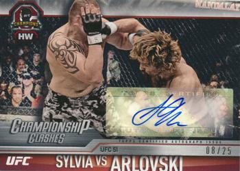 2015 Topps UFC Champions - Championship Clashes Autographs #CCA-SA Andrei Arlovski / Tim Sylvia Front