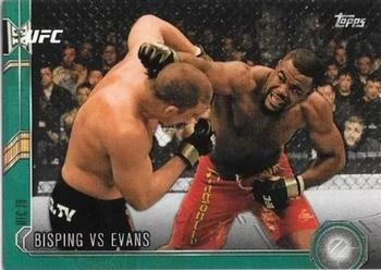 2015 Topps UFC Chronicles - Green #58 Bisping vs Evans Front