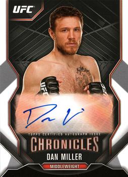 2015 Topps UFC Chronicles - Autographs #CA-DM Dan Miller Front