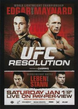2015 Topps UFC Chronicles - Fight Poster Preview #FPR-UFC125 UFC 125 Front