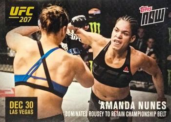 2016 Topps Now UFC #207-B Amanda Nunes Front