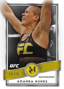 2016 Topps UFC Museum Collection - Gold #42 Amanda Nunes Front