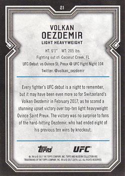 2017 Topps Museum Collection UFC #21 Volkan Oezdemir Back