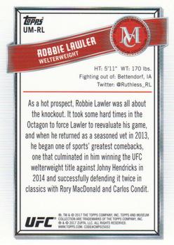 2017 Topps Chrome UFC - UFC Museum #UM-RL Robbie Lawler Back