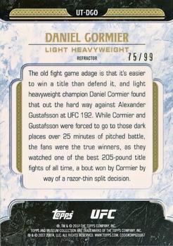 2017 Topps Chrome UFC - UFC Tier 1 Refractor #UT-DCO Daniel Cormier Back