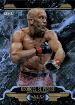 2017 Topps Chrome UFC - UFC Tier 1 Refractor #UT-GS Georges St-Pierre Front