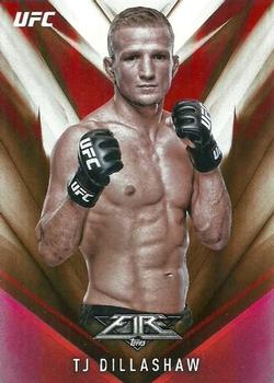 2017 Topps Fire UFC - Red Hot #13 TJ Dillashaw Front