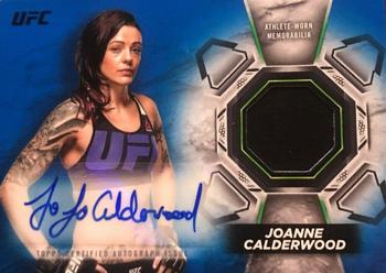 2018 Topps UFC Knockout - Knockout Autograph Relics Blue #KAR-JC Joanne Calderwood Front