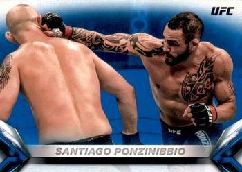 2018 Topps UFC Knockout - Blue #95 Santiago Ponzinibbio Front