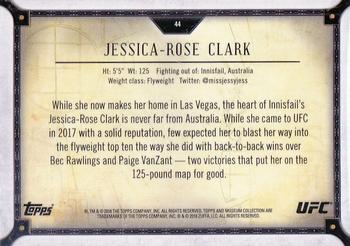 2018 Topps UFC Museum Collection #44 Jessica-Rose Clark Back
