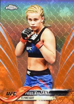 2018 Topps Chrome UFC - Orange #33 Paige VanZant Front