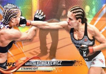 2018 Topps Chrome UFC - Orange #39 Karolina Kowalkiewicz Front