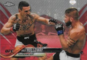 2018 Topps Chrome UFC - Red #25 Max Holloway Front