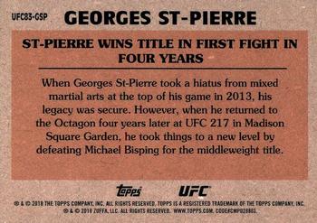 2018 Topps Chrome UFC - 1983 Topps #UFC83-GSP Georges St-Pierre Back