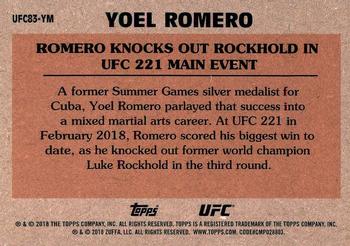 2018 Topps Chrome UFC - 1983 Topps #UFC83-YM Yoel Romero Back