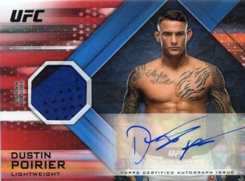 2019 Topps UFC Knockout - Knockout Autograph Relics Red #KAR-DP Dustin Poirier Front