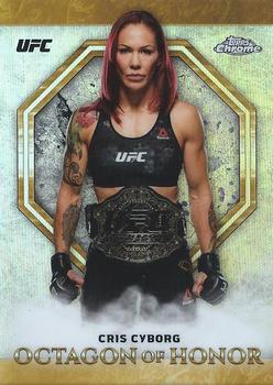 2019 Topps Chrome UFC - Octagon of Honor #OH-CJ Cris Cyborg Front