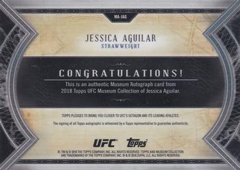 2018 Topps UFC Museum Collection - Museum Autographs #MA-JAG Jessica Aguilar Back