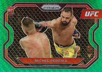 2021 Panini Prizm UFC - Green Prizms #183 Michel Pereira Front