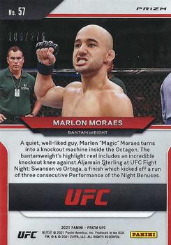 2021 Panini Prizm UFC - Red Prizms #57 Marlon Moraes Back