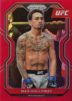 2021 Panini Prizm UFC - Red Prizms #77 Max Holloway Front