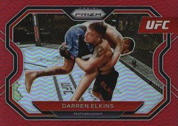 2021 Panini Prizm UFC - Red Prizms #166 Darren Elkins Front