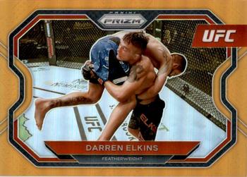 2021 Panini Prizm UFC - Orange Prizms #166 Darren Elkins Front
