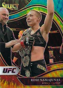 2021 Panini Select UFC - Tie-Dye Prizms #247 Rose Namajunas Front