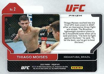 2022 Panini Prizm UFC - Hyper #2 Thiago Moises Back