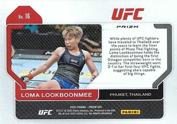 2022 Panini Prizm UFC - Ruby Wave #16 Loma Lookboonmee Back