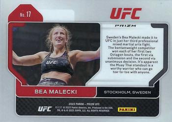 2022 Panini Prizm UFC - Ruby Wave #17 Bea Malecki Back