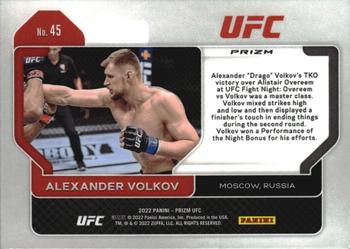 2022 Panini Prizm UFC - Ruby Wave #45 Alexander Volkov Back
